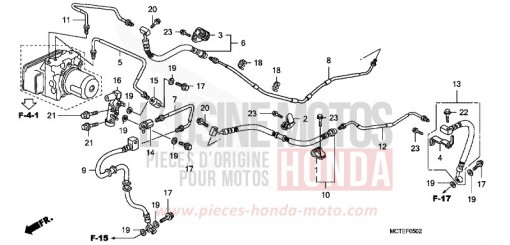 REAR BRAKE PIPE (FJS600A) FJS600A6 de 2006